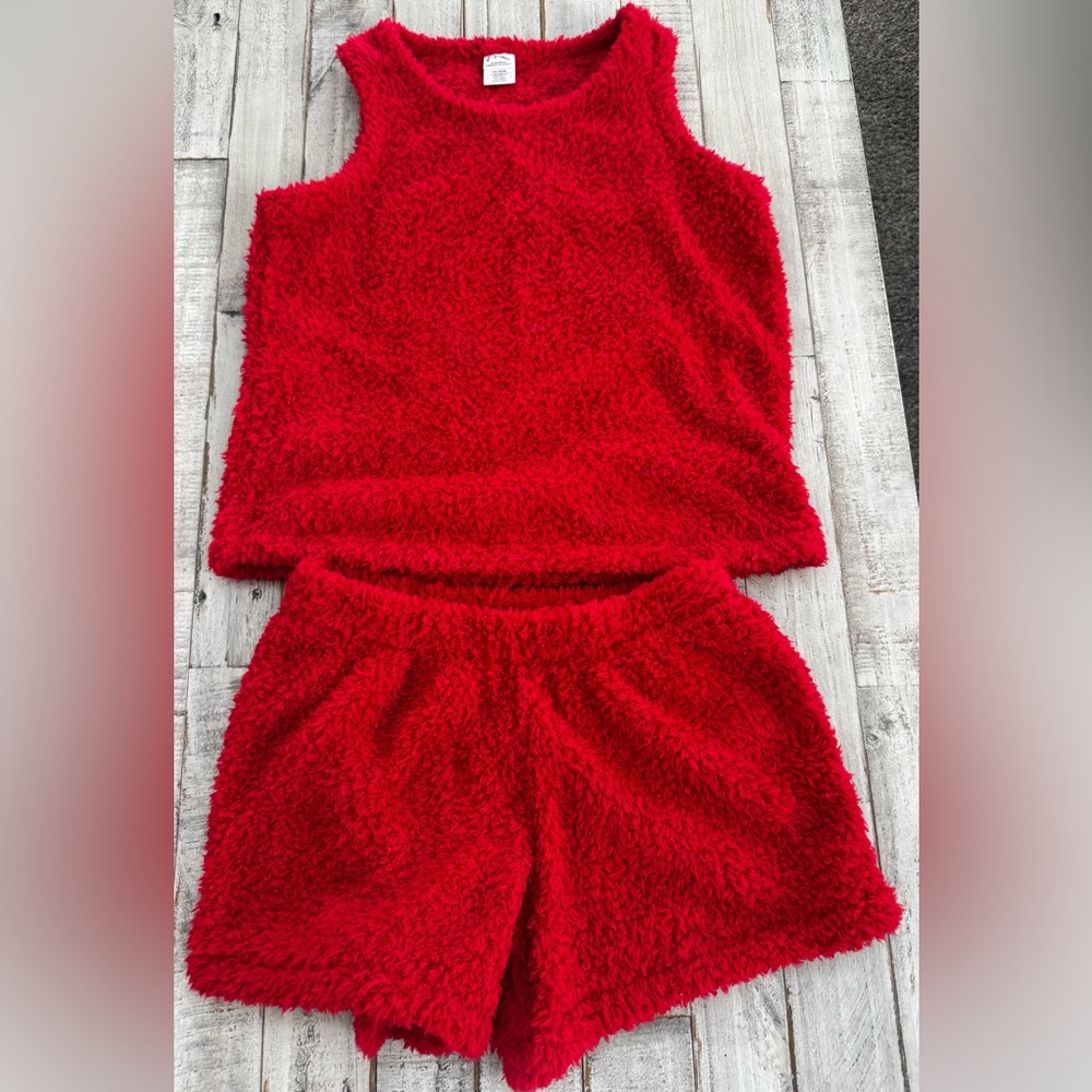 Art Class Girl’s Fuzzy Red Sleepwear XXL